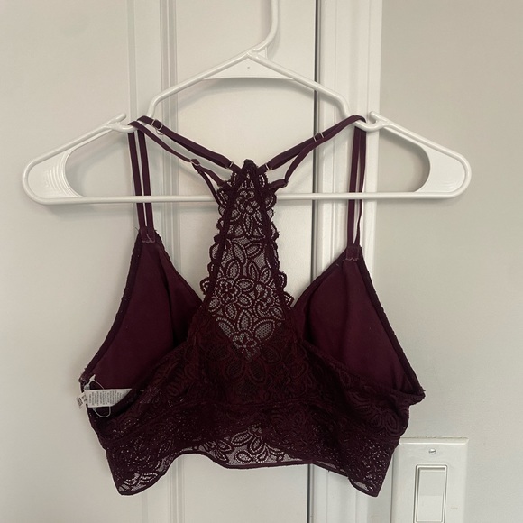 burgundy bralette. size medium. from american eagle - Picture 2 of 2